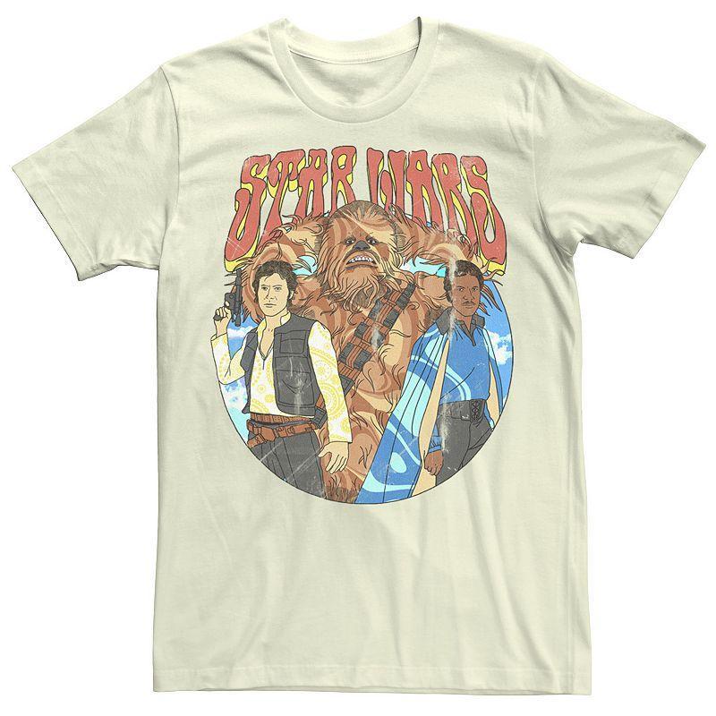 Mens Star Wars Han Solo & Crew Psychedelic Graphic Tee Product Image