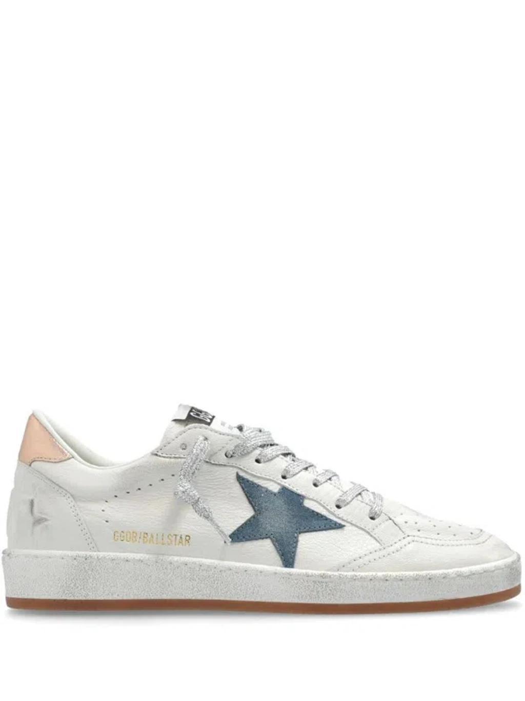 GOLDEN GOOSE Deluxe Brand Ball Star Lace In White Product Image