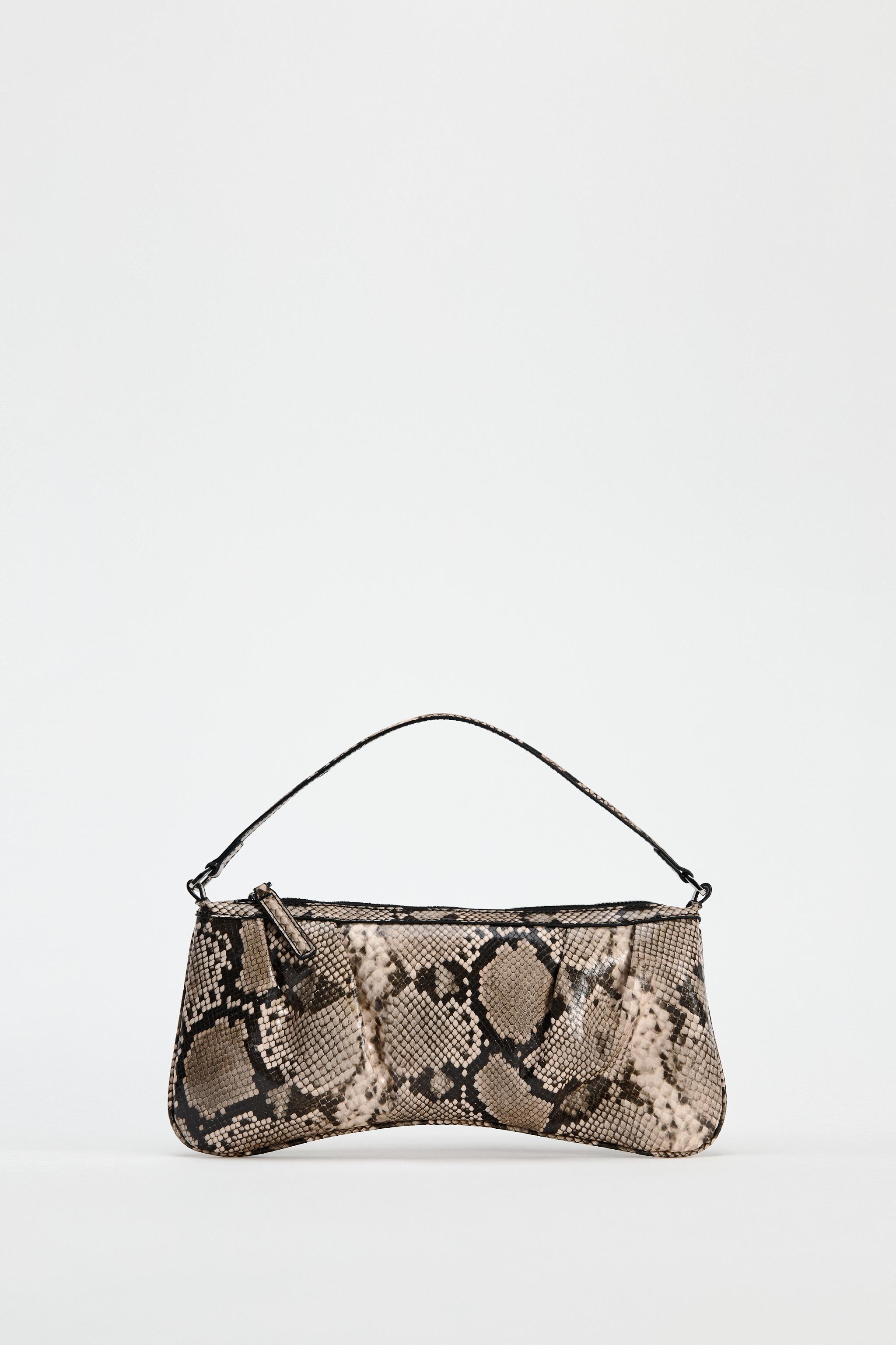 ANIMAL SKIN EFFECT SHOULDER BAG Product Image