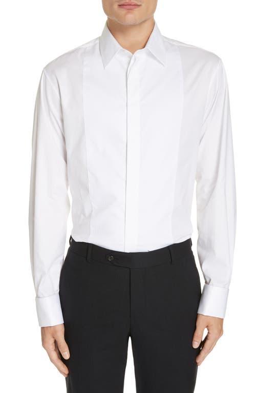 Emporio Armani Slim Fit Stretch Tuxedo Shirt Product Image