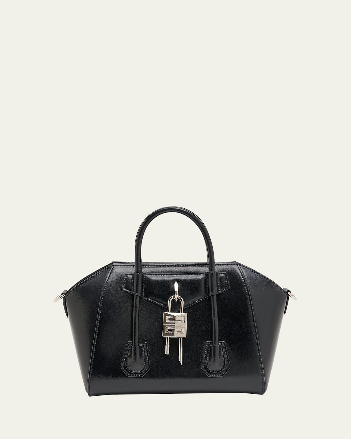 Antigona Lock Mini Top Handle Bag in Box Leather Product Image