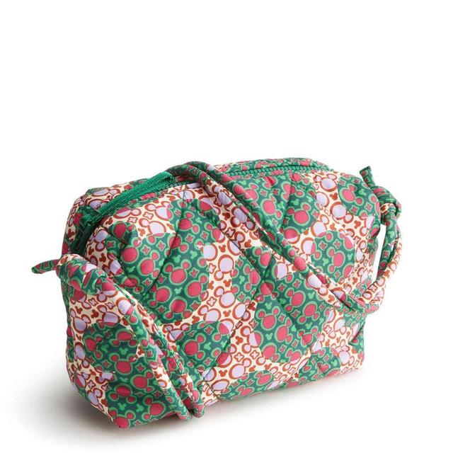 Vera Bradley Disney Blake Crossbody Bags Women in Mickey Mouse Kaleidoscope Lavender Purple/Green Product Image