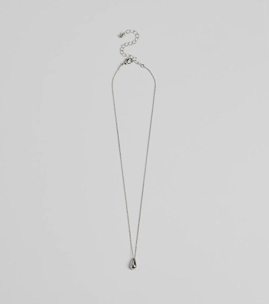 Chic Approved Teardrop Charm Necklace Product Image