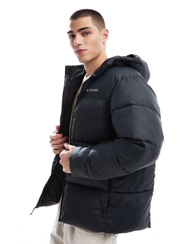 Columbia Puffect II hooded jacket in black Product Image