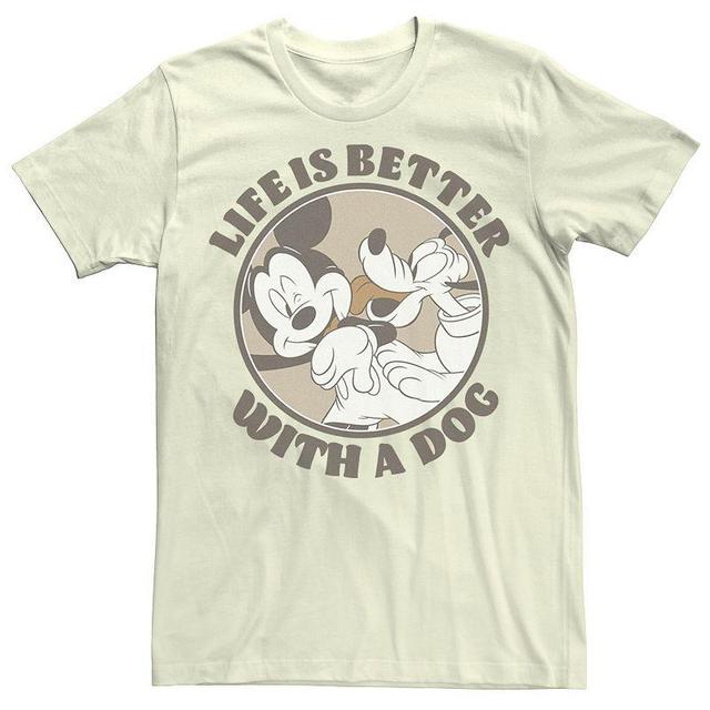 Disneys Mickey & Friends Mens Life Is Better With A Dog Tee Product Image