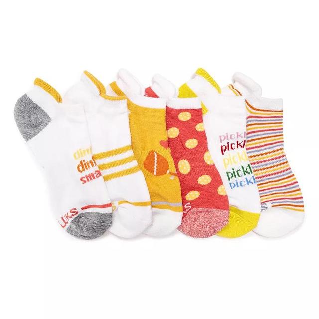 Womens MUK LUKS Pickleball Ankle Socks 6-Pack Product Image