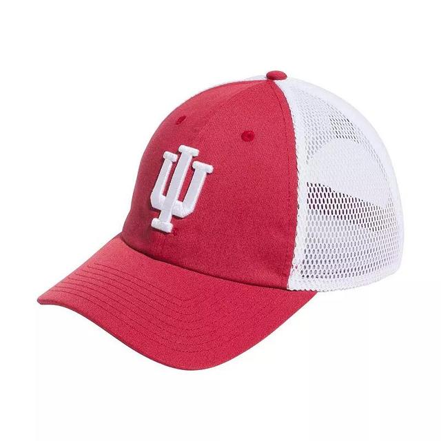 Mens adidas Crimson Indiana Hoosiers Mascot Slouch Trucker Adjustable Hat Product Image