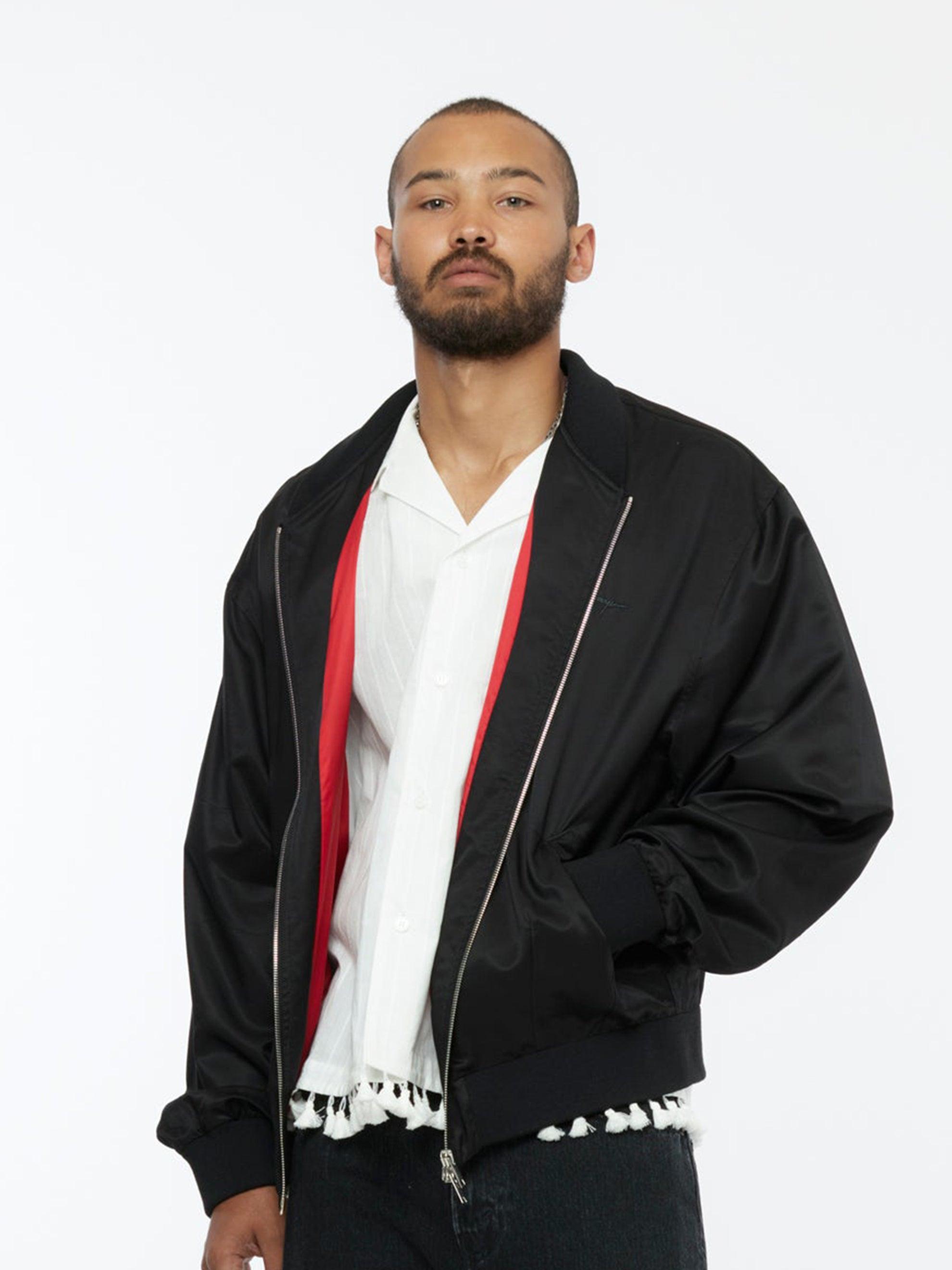 Silky Bomber Jacket Product Image