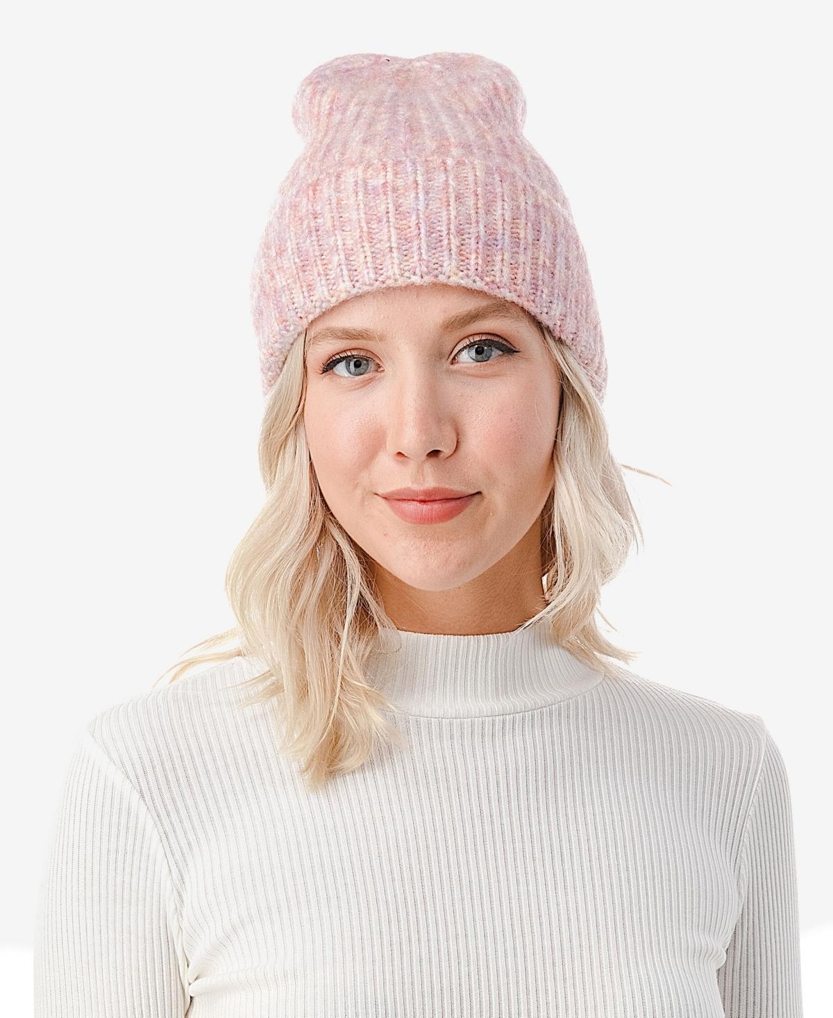 Marcus Adler Womens Stretch Ribbed Knit Cuff Beanie Product Image