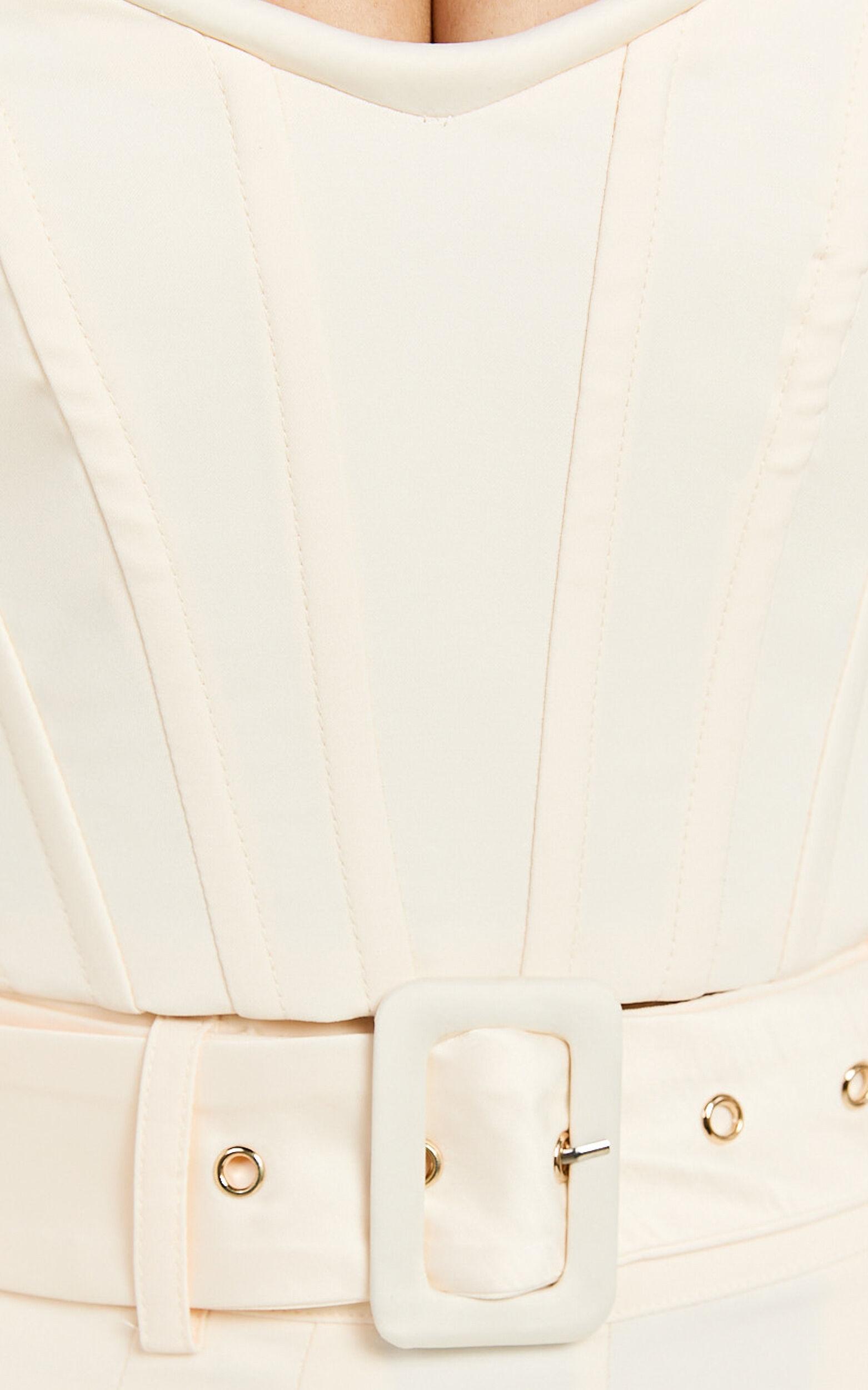 Amalie The Label - Raquelle Structured Corset Top in Ivory Product Image