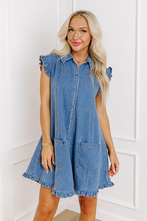 Happy Life Denim Mini Dress product image