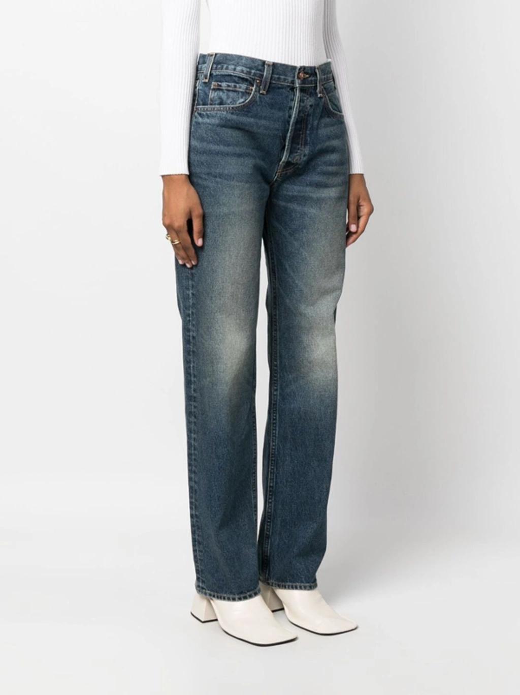 Aaron Straight-leg Jeans In Blue Product Image