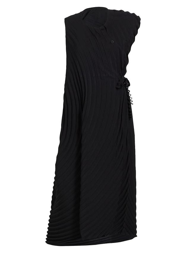 Womens Resonant Pleats Midi-Dress Product Image