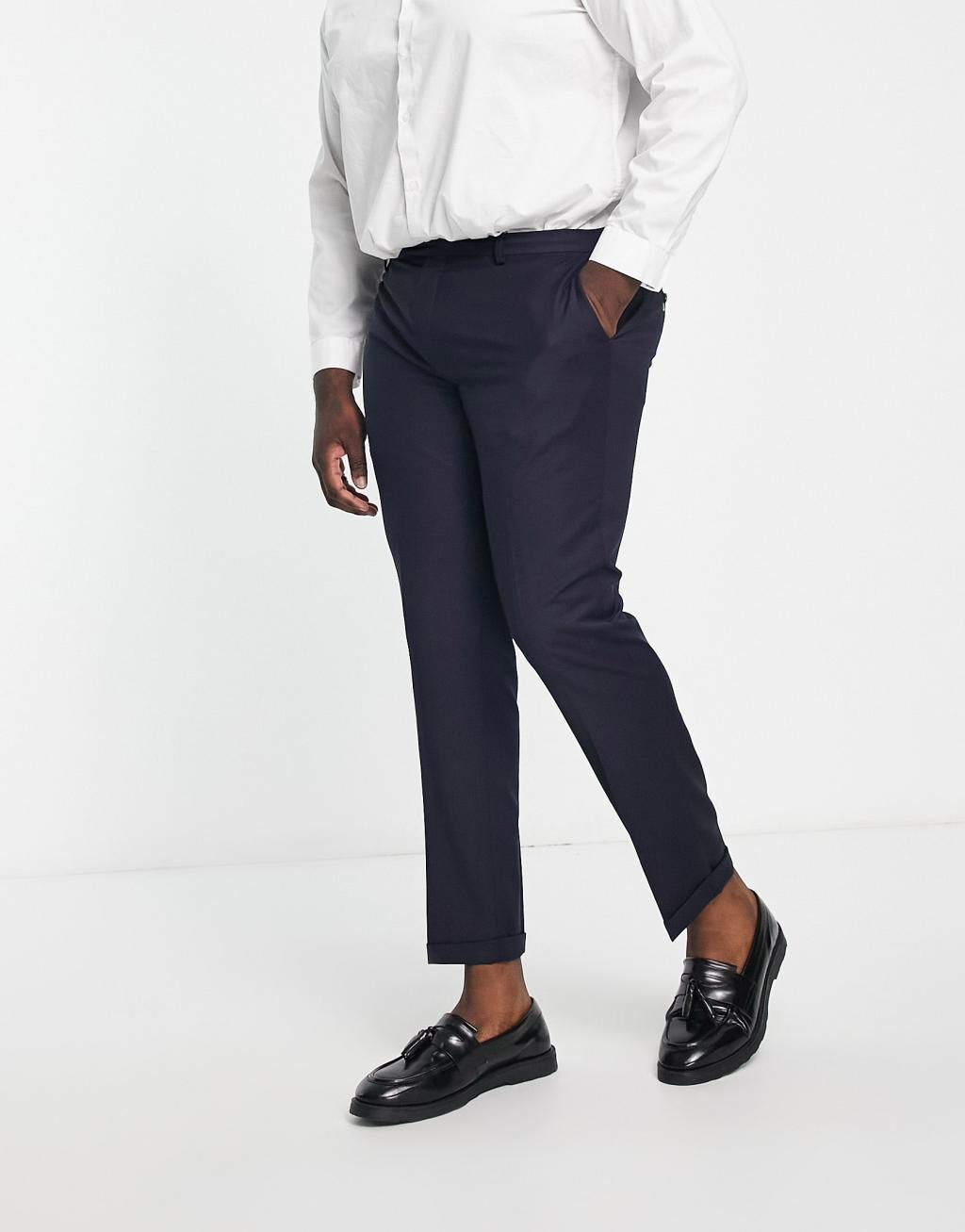 Twisted Tailor Plus buscot suit pants in navy Product Image