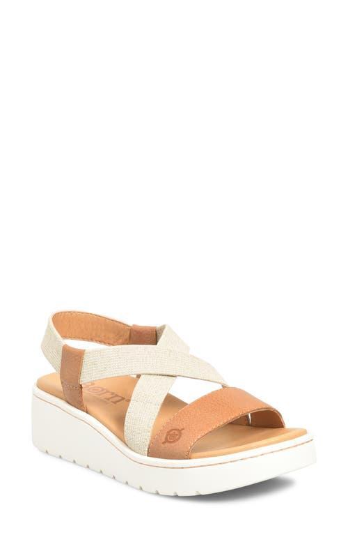 Brn Kasady Ankle Strap Platform Wedge Sandal Product Image