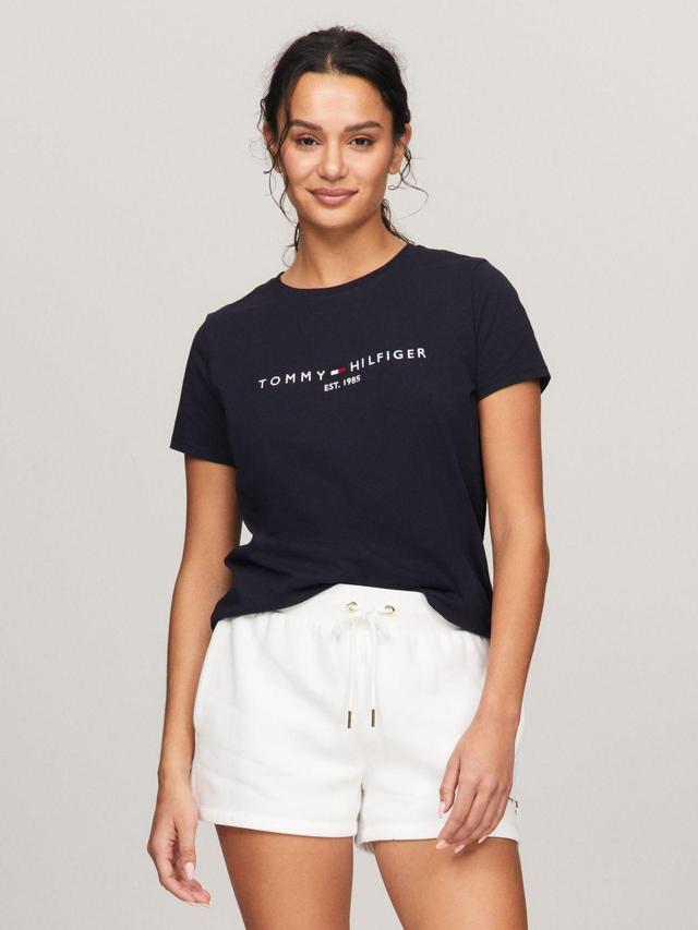Tommy Hilfiger Women's Embroidered Tommy Logo T-Shirt Product Image