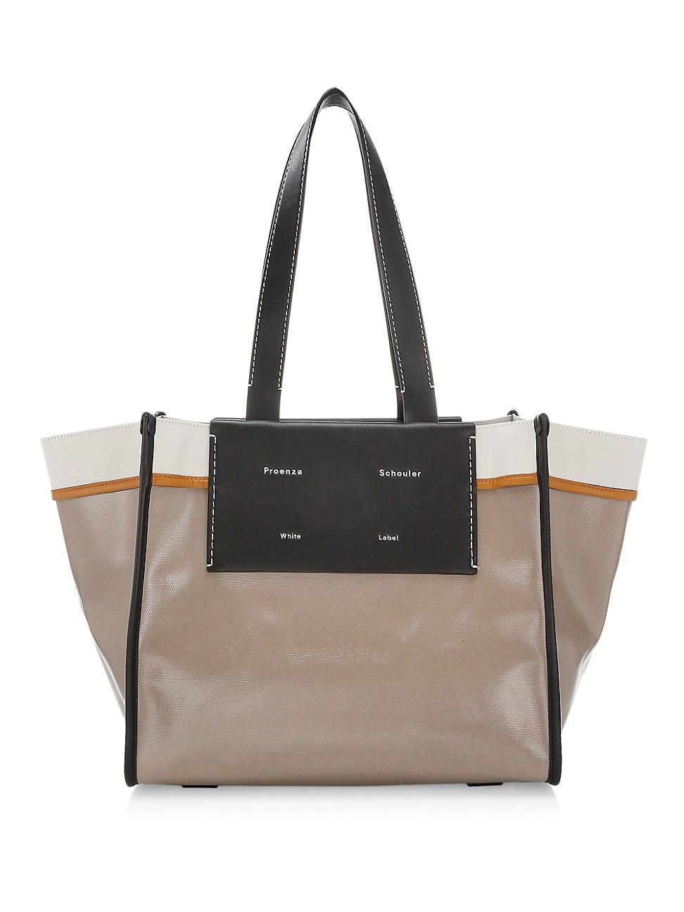 Womens Large Coated Canvas Tote Product Image