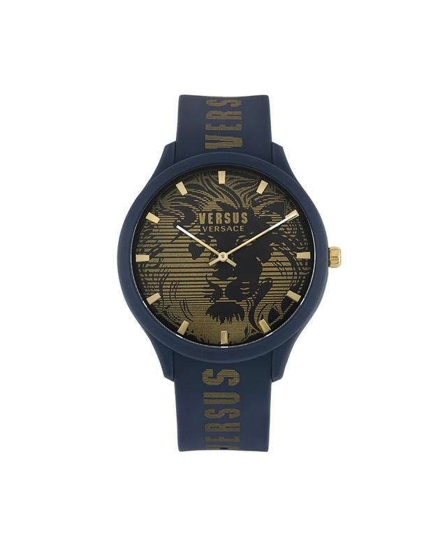 Versus Versace Mens Domus Quartz Blue Silicone Strap 44mm Product Image