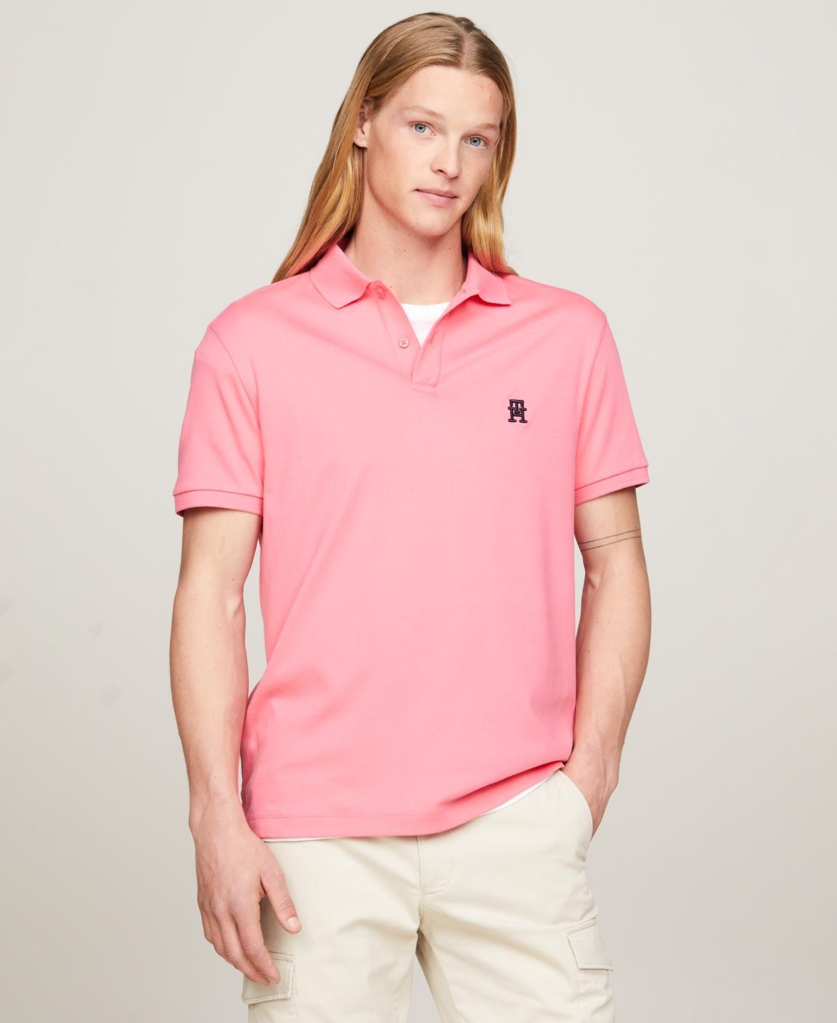 Tommy Hilfiger Mens Short Sleeve Interlock Monogram Polo Shirt Product Image