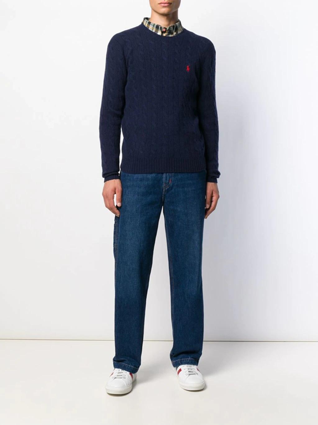 Cotton Sweater In Blue Product Image