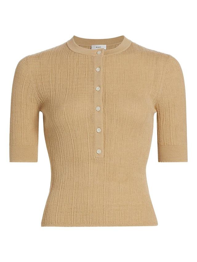 Womens Fisher Cotton-Blend Knit Top Product Image