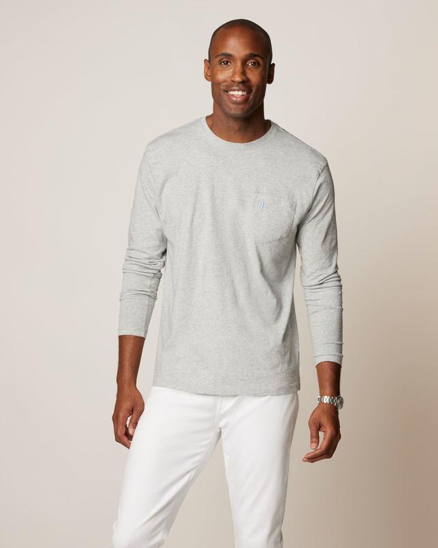 johnnie-O Heathered Brennan Long Sleeve T-Shirt Product Image