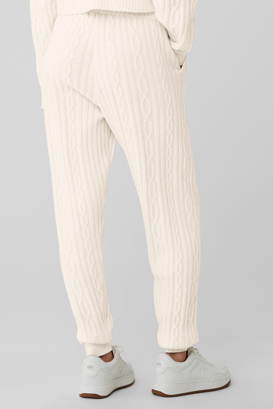 Cable Knit Winter Bliss Pant - Ivory Female Product Image