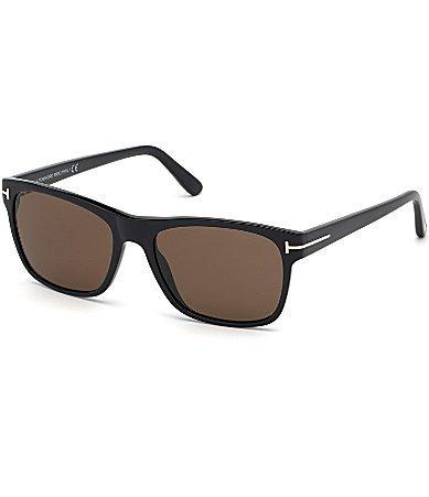 Giulio Roviex Rectangular Men's Sunglasses Ft0698 01j 57 In Black Product Image