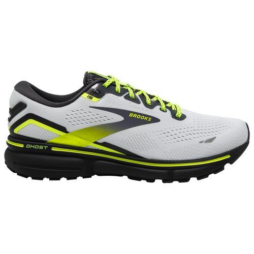 Brooks Mens Ghost 15 - Shoes White/Black Product Image