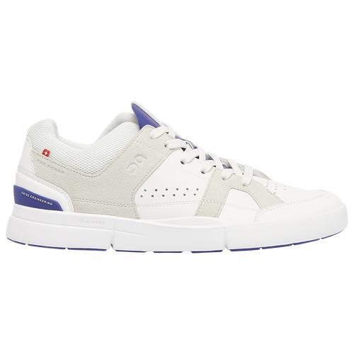 On Mens Roger Clubhouse - Running Shoes White/Blue Product Image