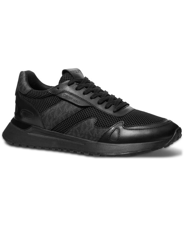 Michael Kors Mens Miles Mk Logo Lace-Up Running Sneakers Product Image