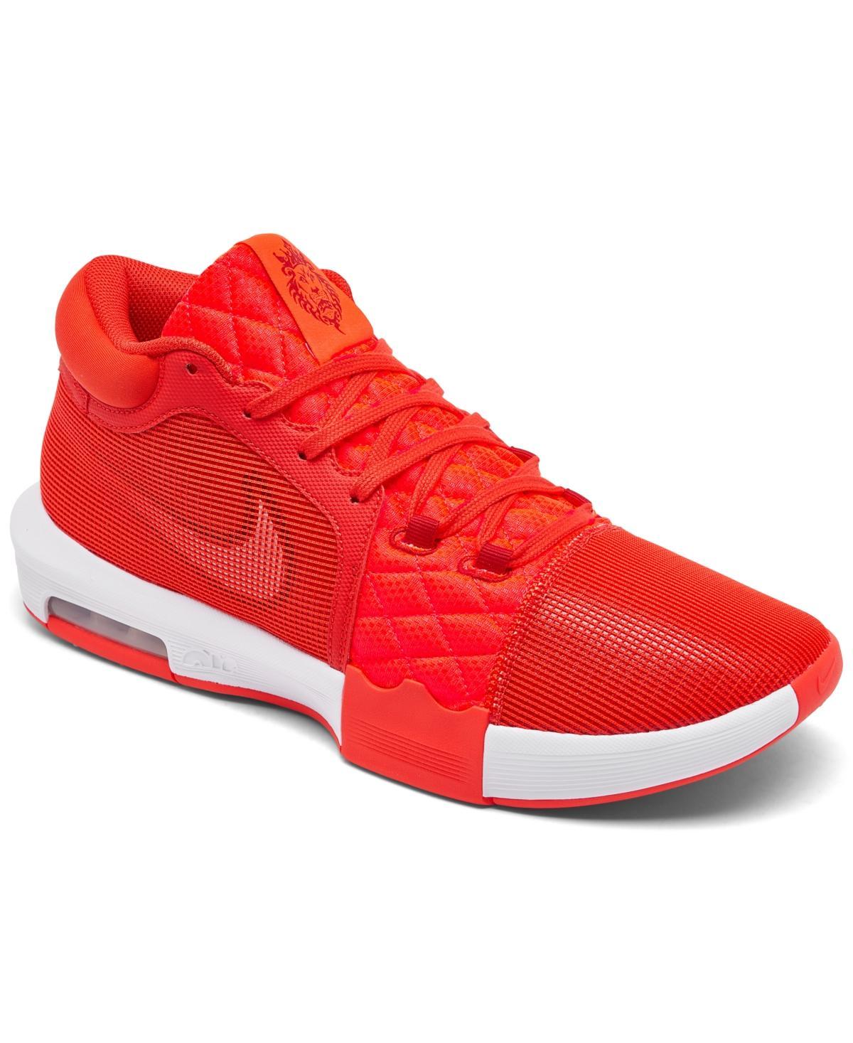 Nike Mens and Womens LeBron Witness 8 Basketball Sneakers from Finish Line - Habanero Red Product Image