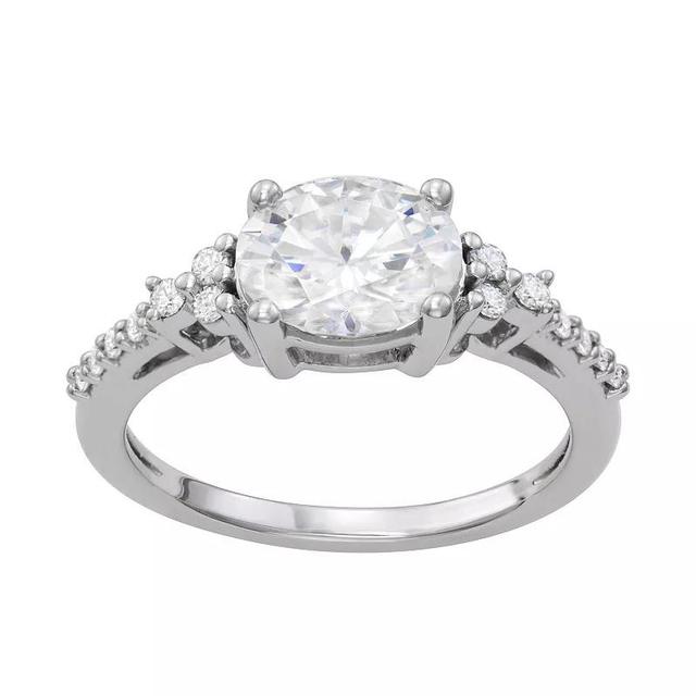 Charles & Colvard 2.3 Ct. T.w. Lab Created Moissanite East-West Oval Ring Product Image