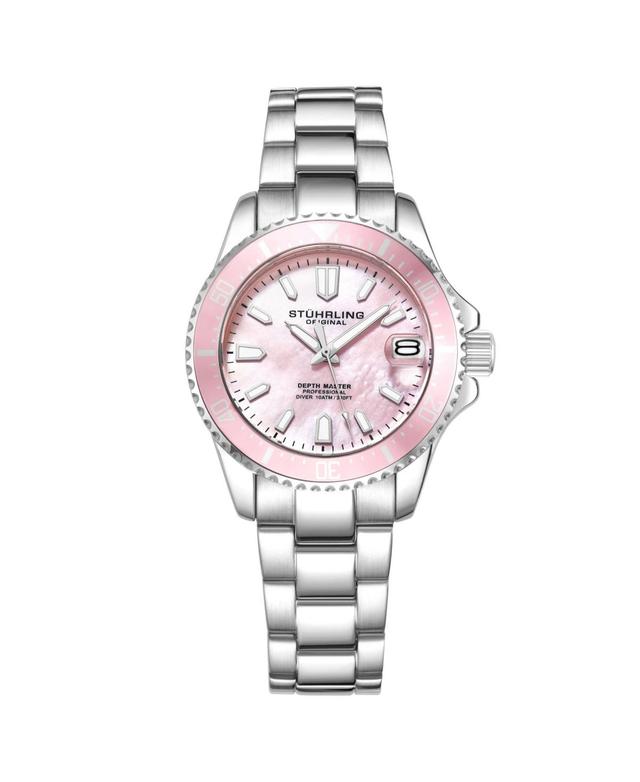 Stuhrling Womens Silver Tone Stainless Steel Bracelet Watch 32mm Product Image