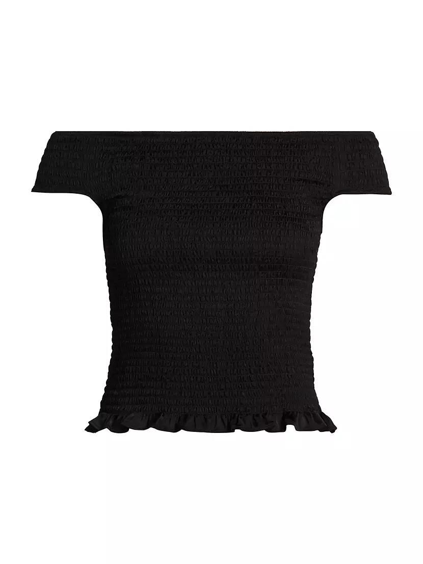 Kieran Smocked Off-the-Shoulder Top Product Image