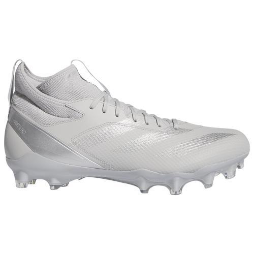 adidas Mens adidas Adizero Impact - Mens Football Shoes Silver Metallic/Grey/Grey Product Image