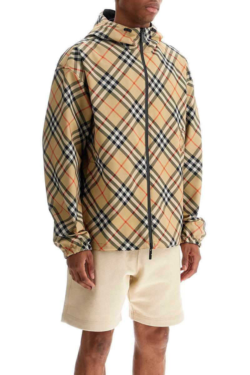 BURBERRY Reversible Trafford Check Jacket In Brown Product Image