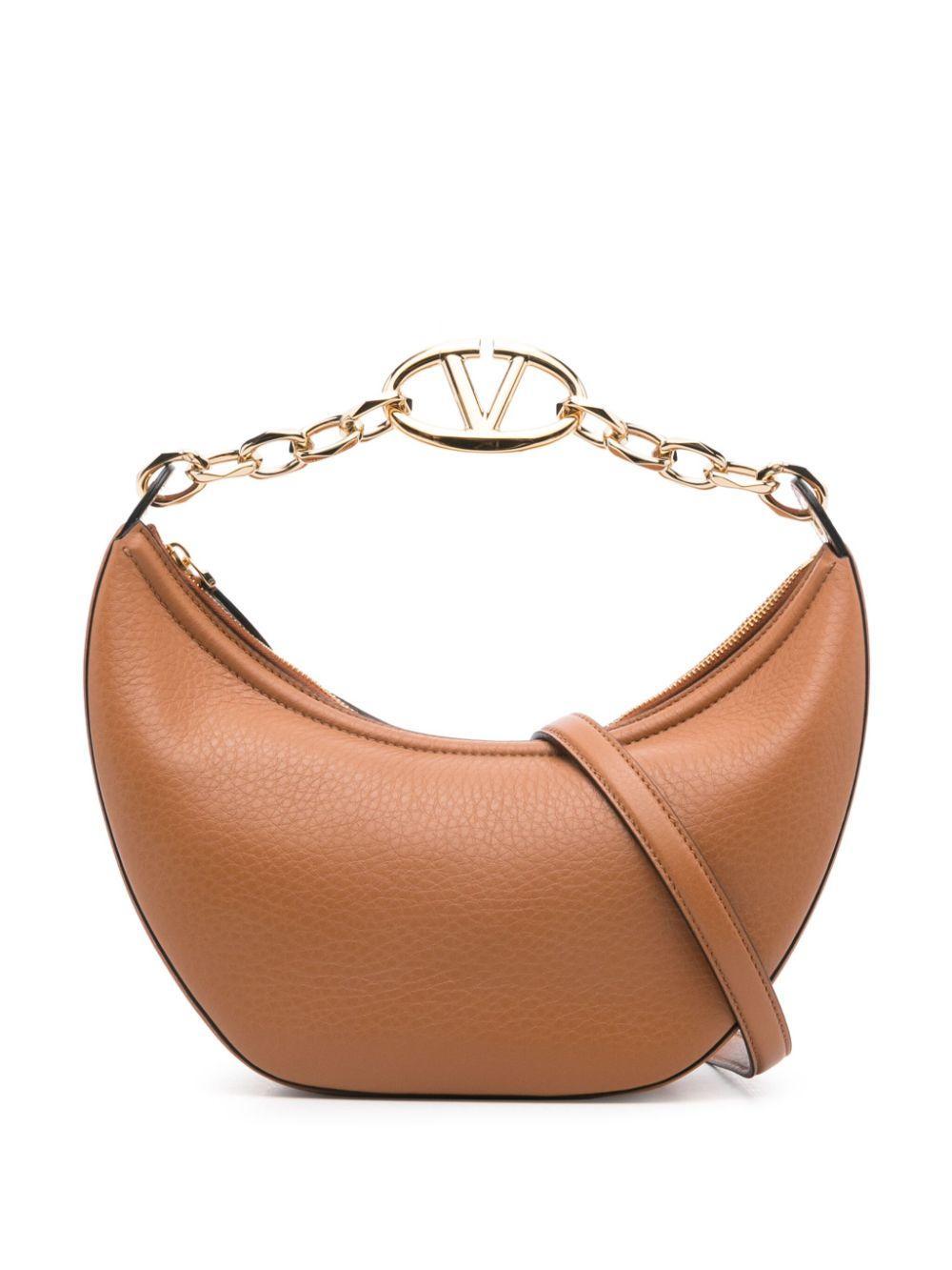 VALENTINO GARAVANI Vlogo Moon Tote Bag In Brown Product Image