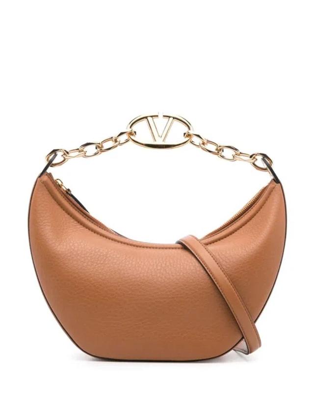 VALENTINO GARAVANI Vlogo Moon Tote Bag In Brown Product Image