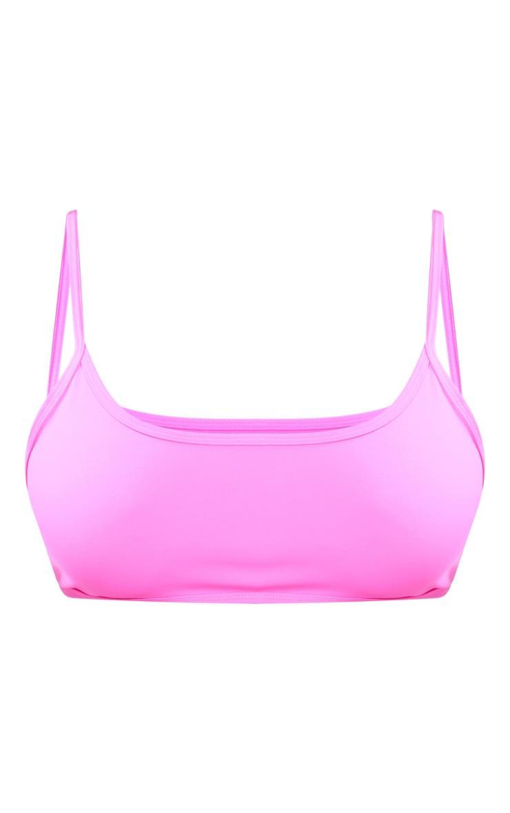 Shape Neon Pink Sculpted Strappy Crop Top Product Image