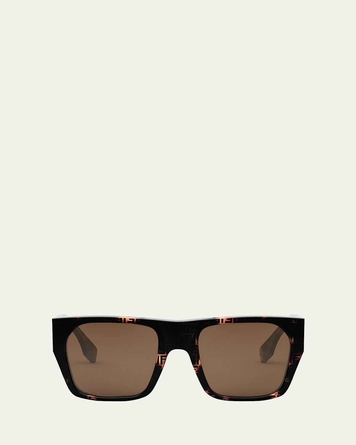 Baguette Acetate Round Sunglasses Product Image