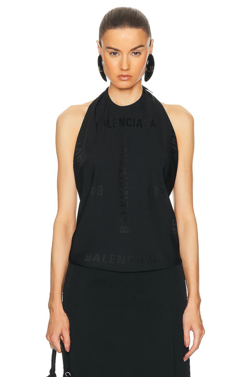 Balenciaga Knotted Top Black. (also in 36, 38, 40, 42). Product Image