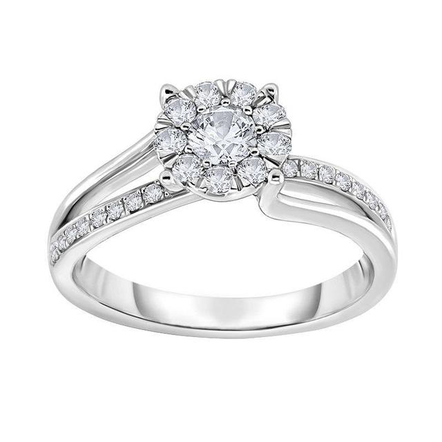 Diamaison 3/8 C.t.t.w Diamond 14Kt Gold Engagement Ring, 7 Product Image