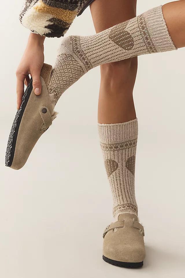 American Trench Heart Cable-Knit Socks Product Image