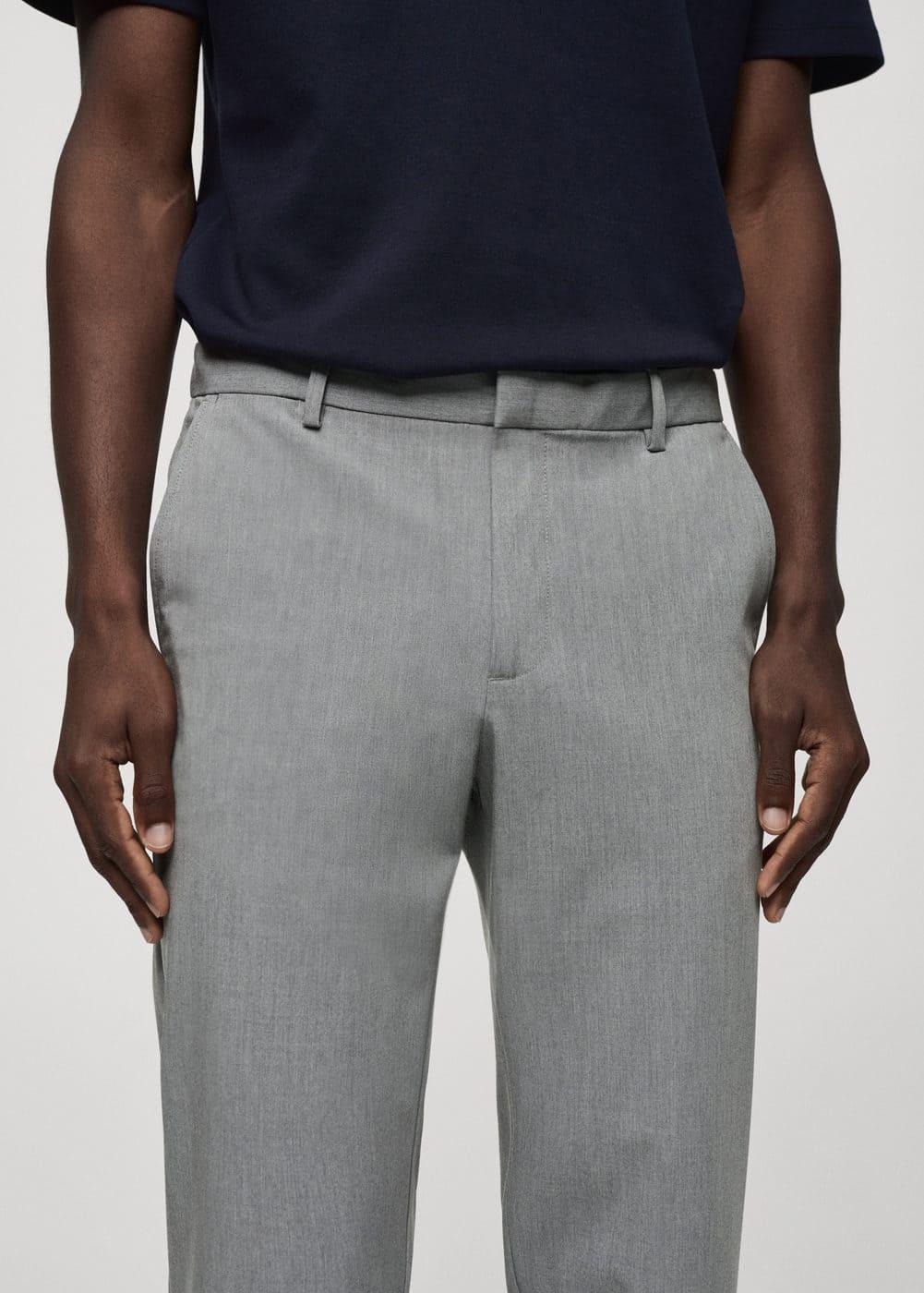 MANGO MAN - Slim fit stretch pants greyMen Product Image