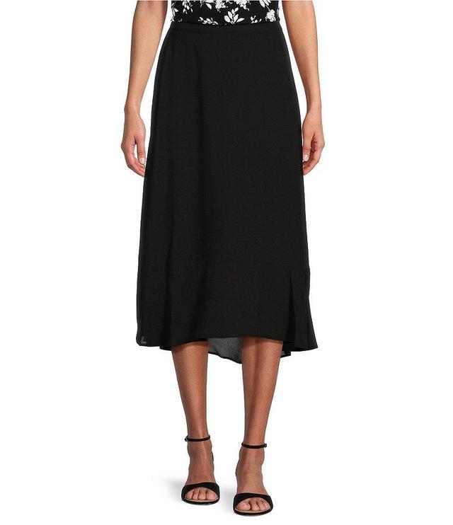 Investments A-Line High-Low Flounce Midi Skirt Product Image