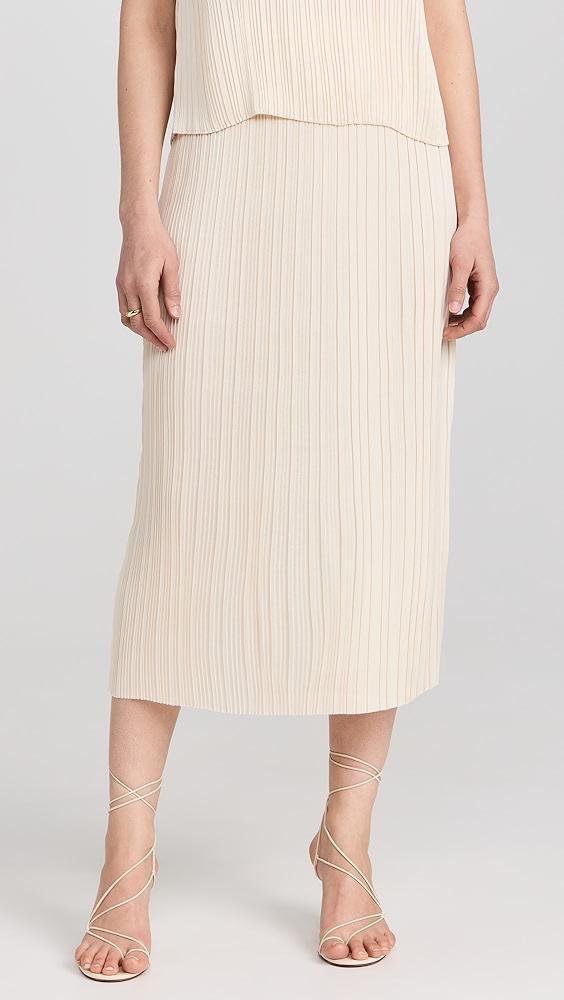 Vince Pleated Straight Pull On Skirt | Shopbop Product Image