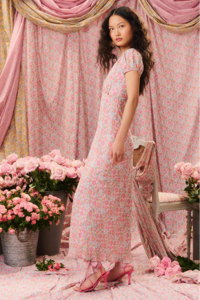 Pricilla Liberty Fabric Maxi Dress Product Image