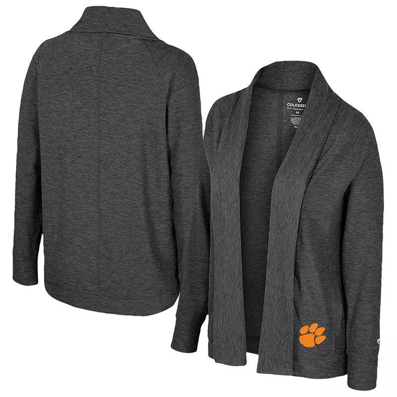 Womens Colosseum Charcoal Iowa HawkeyesDash Cardigan Product Image