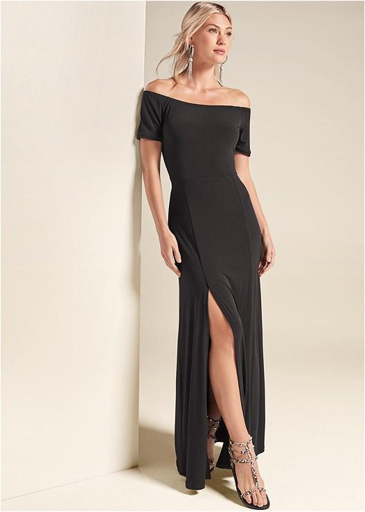 Slit Detail Maxi Dress Product Image